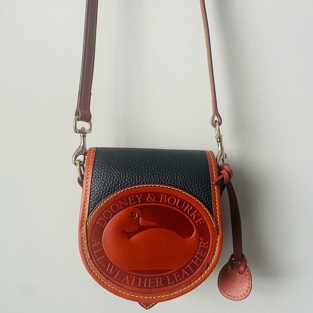 Dooney & Bourke Navy All Weather Pebbled Crossbody Bag